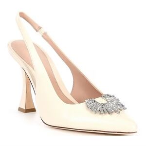 Antonio Melani x Born on Fifth Millie Leather Jewel Ornament Slingback P…